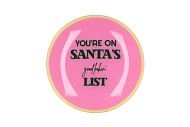 PLATE ROUND YOUR ON SANTAS 18X18X2CM