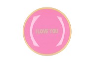 PLATE ROUND I LOVE YOU 18X18X2CM