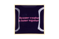 PLATE SQUARE SWEATER WEATHER 18X18X2CM