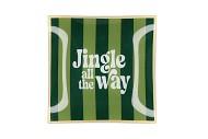 PLATE SQUARE JINGLE ALL THE WAY 18X18X2CM