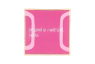 PLATE SQUARE BE GOOD OR 18X18X2CM