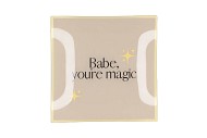 PLATE SQUARE BABE YOUR MAGIC 18X18X2CM
