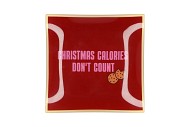 PLATE SQUARE CHRISTMAS CALORIES 18X18X2CM