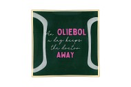 PLATE SQUARE OLIEBOL AWAY 18X18X2CM