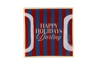 PLATE SQUARE HAPPY HOLIDAYS 18X18X2CM