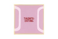 PLATE SQUARE TALENTS: EATING 18X18X2CM