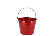 ZINC BASIC RED BUCKET 13X12CM