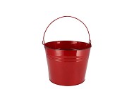 ZINC BASIC RED BUCKET 16X14CM