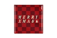 TILE MERRY XMAS RED 10X10X1CM
