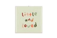 TILE LITTLE AND LOVED LIGHT GREEN 10X10X1CM