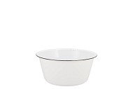 ZINC BASIC WHITE BOWL 15X7CM