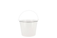 ZINC BASIC WHITE BUCKET 10X9CM