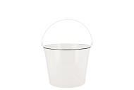 ZINC BASIC WHITE BUCKET 13X12CM