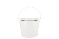 ZINC BASIC WHITE BUCKET 16X14CM
