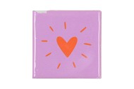 TILE HEART PURPLE 10X10X1CM