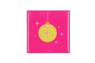 TILE DISCO BALL PINK 10X10X1CM