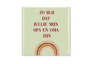 TILE ZO BLIJ DAT JULLIE MIJN SAND 10X10X1CM