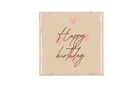 TILE HAPPY BIRTHDAY SAND 10X10X1CM