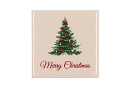 TILE MERRY CHRISTMAS SAND 10X10X1CM