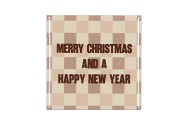 TILE MERRY CHRISTMAS AND A SAND 10X10X1CM