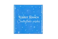 TILE WINTER KISSES BLUE 10X10X1CM