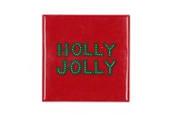 TILE HOLLY JOLLY RED 10X10X1CM