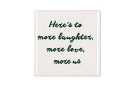 TILE HERE`S TO MORE WHITE 10X10X1CM