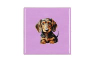 TILE DOG PURPLE 10X10X1CM