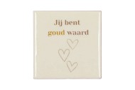 TILE JIJ BENT GOUD WAARD CREAM 10X10X1CM