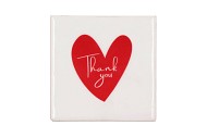 TILE THANK YOU WHITE 10X10X1CM