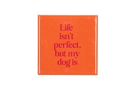 TILE LIFE ISN`T PERFECT BUT ORANGE 10X10X1CM