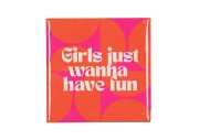 TILE GIRLS JUST WANNA HAVE FUN ORANGE 10X10X1CM