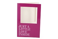 GIFT TILE CARD JUST A LITTLE PURPLE 21X14X1CM