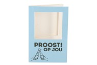 GIFT TILE CARD PROOST OP JOU BLUE 21X14X1CM