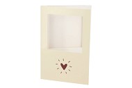 GIFT TILE CARD HEART NUDE 21X14X1CM