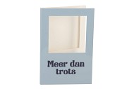 GIFT TILE CARD MEER DAN TROTS BLUE 21X14X1CM