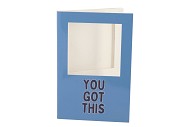 GIFT TILE CARD YOU GOT THIS BLUE 21X14X1CM