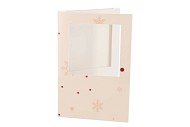 GIFT TILE CARD ICE CRYSTAL NUDE 21X14X1CM
