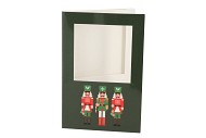 GIFT TILE CARD NUTCRACKER GREEN 21X14X1CM