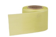 RIBBON MOURNING LEMON/GREEN 7.5CM X 25 METER