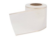 RIBBON MOURNING WHITE WITH GOLDEN EDGE 10CM A 25 METER