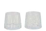 GLASS T-LIGHT HOLDER HEAVY SARY ASS P/1 10,5X9CM