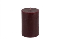CANDLE RUSTIC PILLAR BURGUNDY 7X10CM