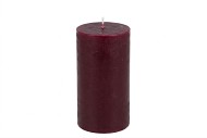 CANDLE RUSTIC PILLAR BURGUNDY 7X13CM