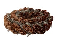 WREATH TREEMOSS/SILVER FIR NATUAL 45CM