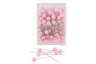 PERLES ÉPINGLES ROSE 1CM X6,5CM PAR 100 PIÈCES

