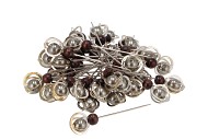 PEARL PINS GREY COMBI SET OF 36