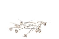 FLOWERMATERIAL DIAMOND PINS SILVER DIA 0.6CM SET OF 12