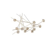 FLOWERMATERIAL DIAMOND PIN SILVER DIA 0.5CM X 6CM SET OF 12