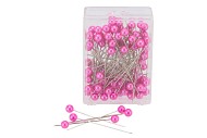 PEARL PINS DIA 0.8X6,5CM FUCHSIA SET OF 100